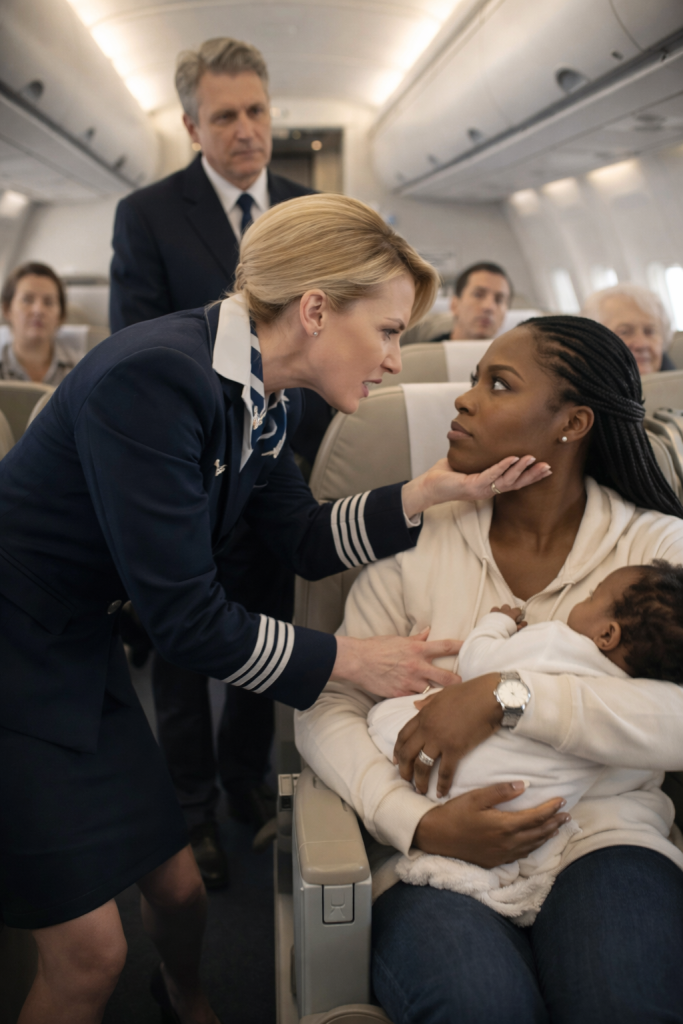 FLIGHT ATTENDANT STRUCK A BLACK MOTHER HOLDING HER BABY — UNAWARE HER HUSBAND OWNED THE AIRLINE!