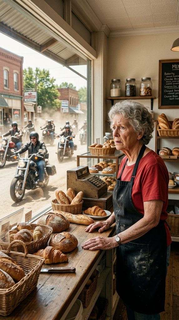 A Small-Town Baker Once Fed a Freezing Homeless Teen Without Asking a Single Question—Unaware That 21 Years Later, Nearly 100 Bikers Would Return to Show How That One Morning Changed Hundreds of Lives