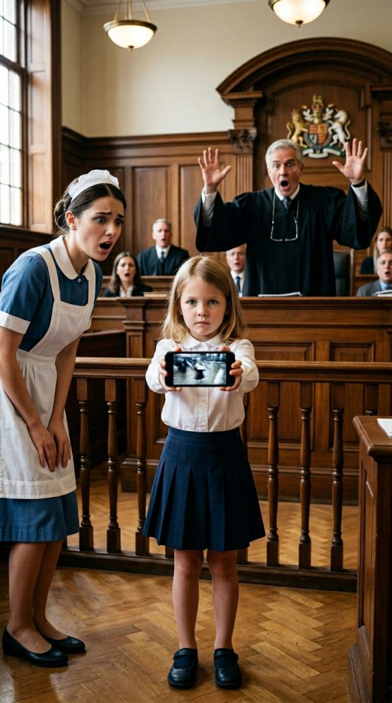 When the Millionaire’s Daughter Took Out Her Phone, the Judge Turned PALE…