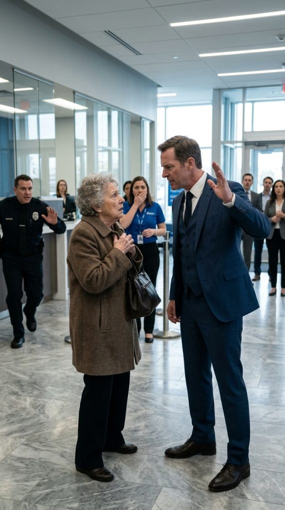 She stepped into a Manhattan bank with a $50,000 check, expecting a routine withdrawal—until the teller smirked, “This isn’t a shelter.” When she begged, “Please, just verify it,” the manager cut in, voice sharp: “Get out, beggar.” Then—SMACK—his hand hit her face, and the entire lobby fell silent as she dropped onto the marble floor. She walked out trembling… and made one phone call that would change everything.